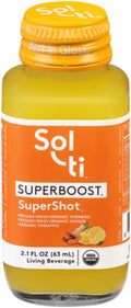 Sol-ti SUPERBOOST SuperShot, Vegan Friendly, Kosher, Keto & Paleo Friendly, USDA Certified Organic, 2.1 Fluid Ounce (Pack of 12)
