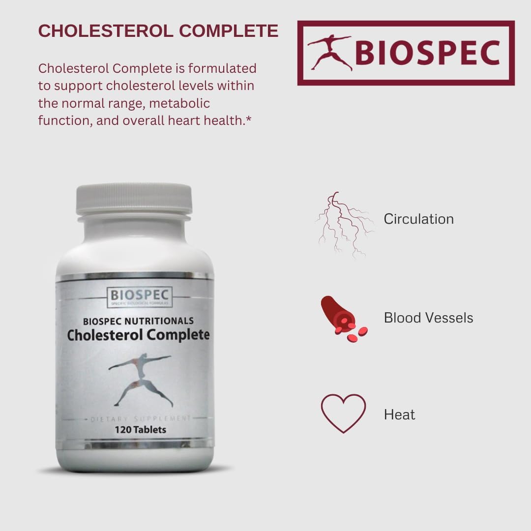 Cholesterol Complete - Natural Cholesterol Support for Cardiovascular and Heart Health* - Red Yeast Rice, CO-Q-10, Hawthorn, Magnesium (240 Tablets)