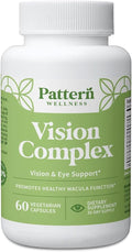 Pattern Wellness Vision Complex Supplement – Daily Eye & Visual Function Support – Herbal Extract & Vitamin Blend – 60 Vegan Capsules