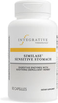 Integrative Therapeutics Similase Sensitive Stomach - Digestive Enzymes with Soothing Herbs* - with Marshmallow, Slippery Elm, & Licorice Root - Dairy Free - 90 Vegetable Capsules