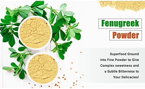 Organic Fenugreek Powder | 8 oz - 226g | USDA Organics and Non-GMO Verified Project Approved | Product of India | 100% Raw and Natural | Resealable Kraft Bag by SHOPOSR