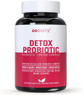 GOBIOTIX Detox Probiotic Supplement for Digestive Health - Milk Thistle, Turmeric, and Dandelion Root, Enzymes for Gut Health - 50 Billion CFU - 60 Capsules