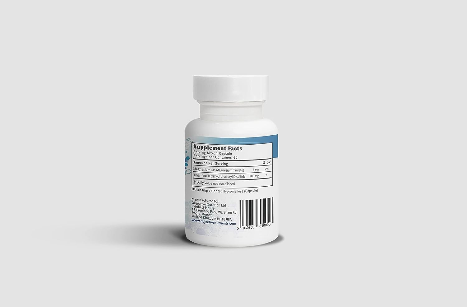Thiamax Vitamin B1 (Thiamine TTFD), The Original, No Toxic Fillers, Supports Energy Metabolism, High Dose, Third Party Tested, All Active Ingredients 100mg, 60 Count