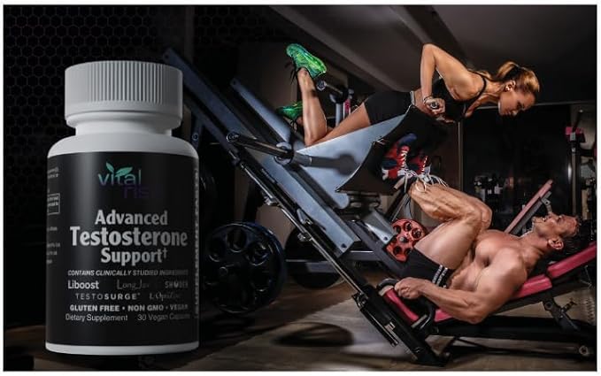 Testosterone Supplement for Men – Advanced Testosterone Booster with Fenugreek & Ashwagandha - Workout, Muscle Builder, Strength, Energy, Performance – Vegan, 30 Capsules