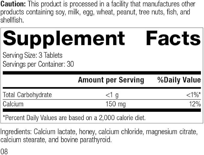 Standard Process Cal-Ma Plus - Calcium Support for Endocrine and Cellular Functions - Aids Healthy Bones, Nerves & Muscle Function - Gluten-Free, Non-Dairy & Non-Soy - 90 Tablets