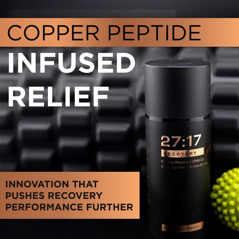 27:17 Recovery – Muscle Recovery Cream with Copper Peptides, Arnica, MSM & Menthol – Fast-Absorbing Joint & Muscle Support Lotion – Premium, Non-Greasy Peptide Cream (100ml / 3.38oz)