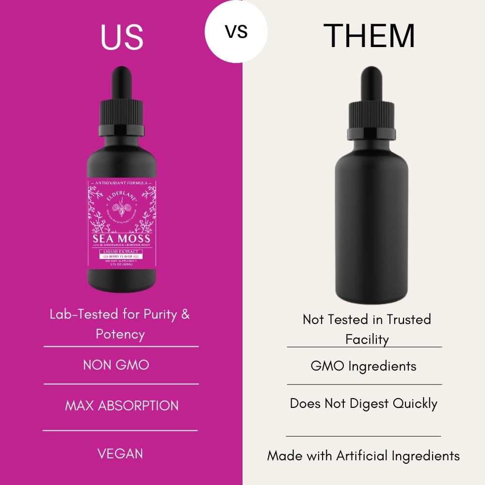 Elderlane Berry Flavored Sea Moss Drops
