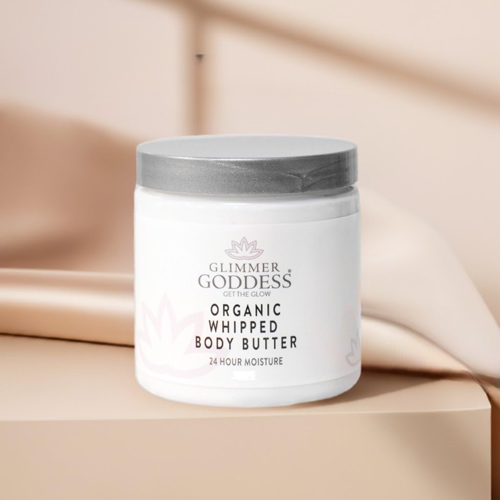 GLIMMER GODDESS Organic Body Butter - 8oz (Mango Vanilla)