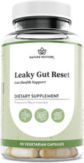 Nature Restore Gut Support Capsules | Marshmallow Root, Licorice, L Glutamine, Probiotic & AstraGin | Digestive & Microbiome Health | 60 Count