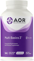 AOR, Multi Basics 3, Essential Multivitamin, Fully Balanced, Multi-Mineral Dietary Supplement (USA Label)