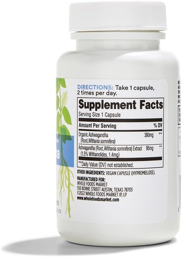 365 By Whole Foods Market, Ashwagandha, 60 Count