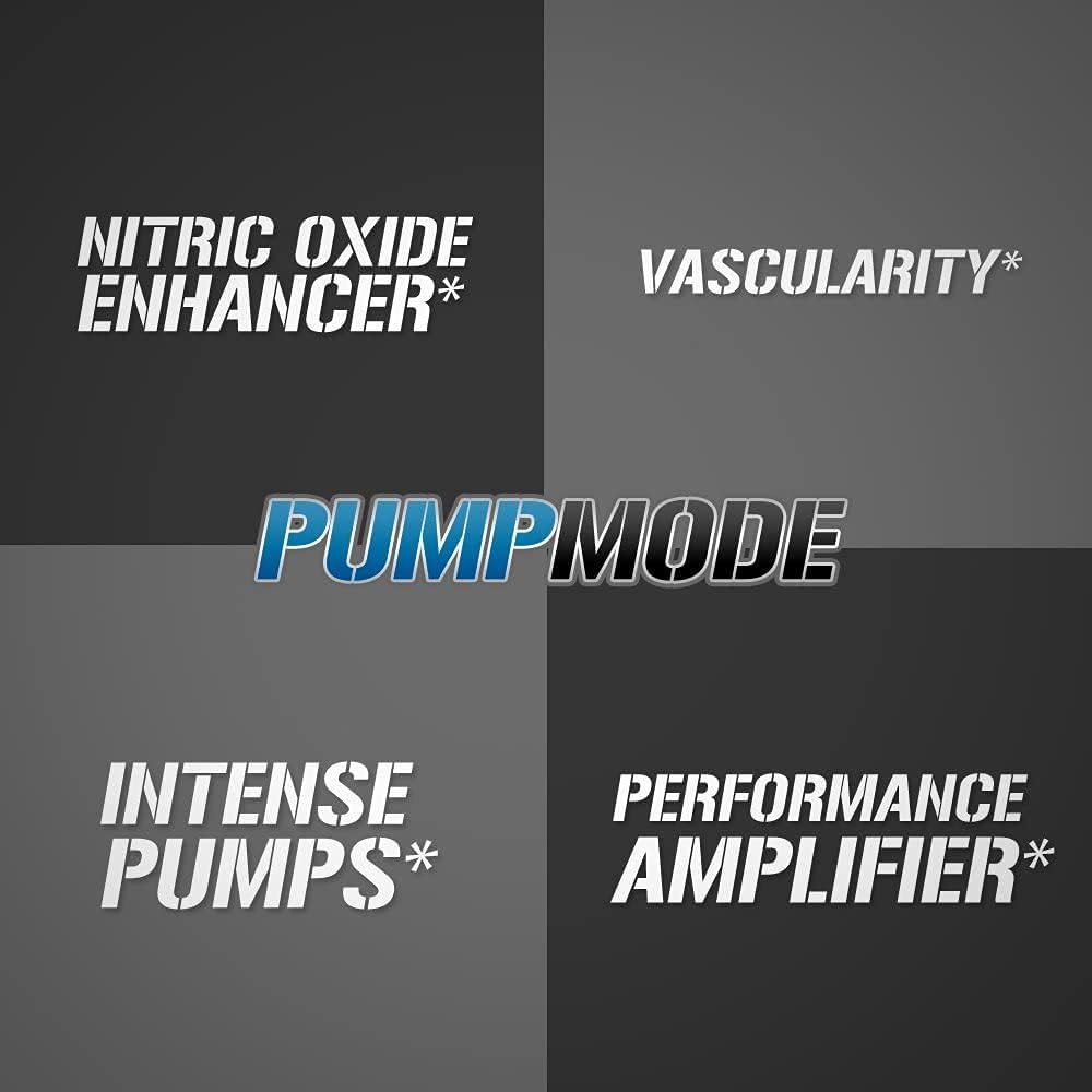 EVL PumpMode Nitric Oxide Supplement - Nitric Oxide Booster Pump Pre Workout Powder with Glycerol and Betaine for Muscle Recovery Growth and Endurance - Stim Free Pre Workout Drink (Furious Grape)