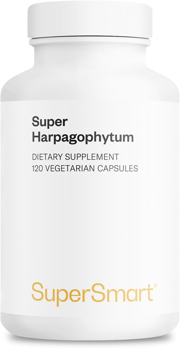 Supersmart - Super Harpagophytum 1000mg per Day (High Strength) - Devil's Claw Herbal Supplement | Non-GMO & Gluten Free - 120 Vegetarian Capsules