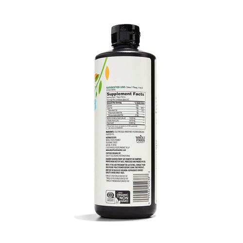 365 by Whole Foods Market, Flax Oil Filtered Organic, 24 Fl Oz (Pack of 2)