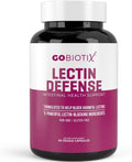 GOBIOTIX Lectin Defense - Lectin Blocker Supplement for Leaky Gut with MSM and Digestive Enzymes - Aids in Intestinal Health for Women and Men - Non-GMO + Gluten Free - 60 Capsules (1)