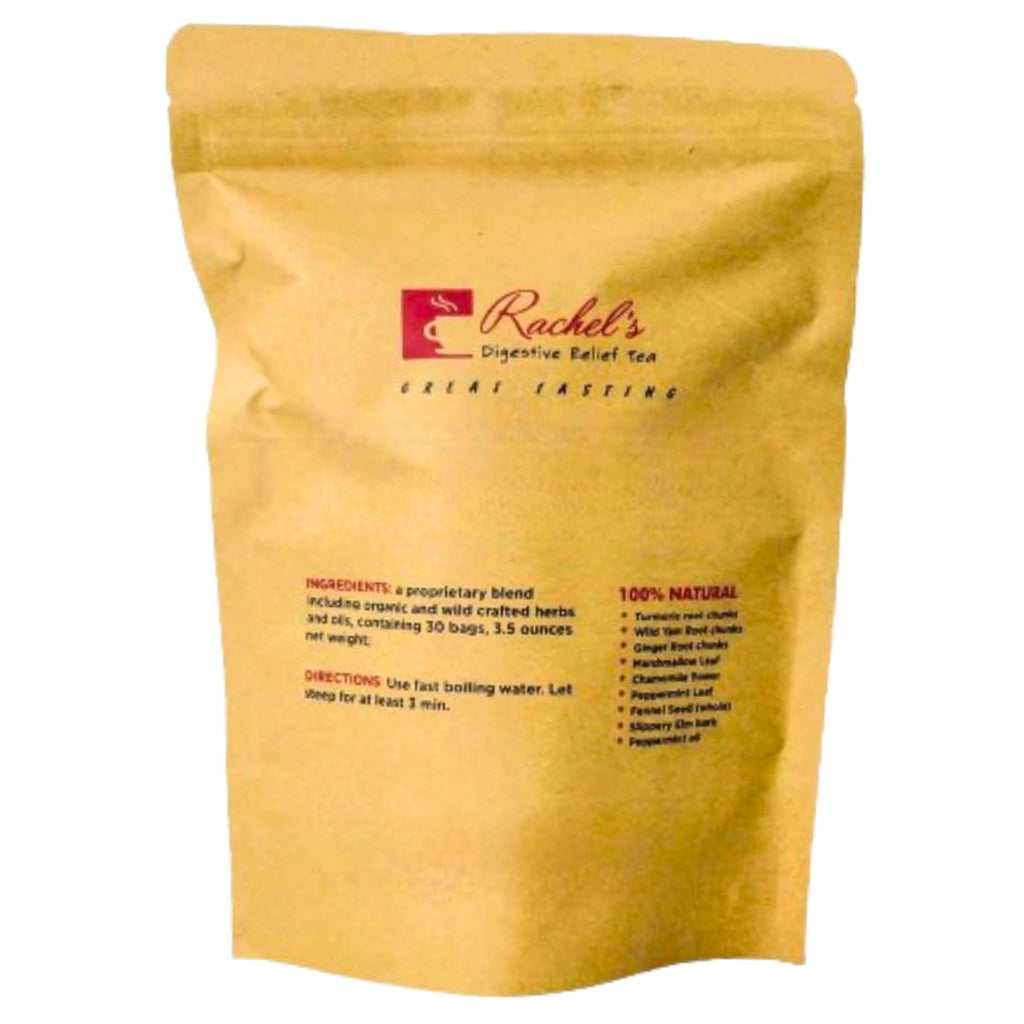 Rachel's Tea: Turmeric, Wild Yam, Ginger, Marshmallow, Chamomile, Peppermint, Fennel, Slippery Elm: 30 bags, 60 cups