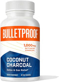 Bulletproof Coconut Charcoal Detox and Gas Relief Capsules, 90 Count, Sourced from 100% Coconut Shells, Activated Charcoal for Bloating Support, Packaging May Vary