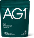 AG1 Greens Powder Refill Pouch – 75 Vitamins, Multivitamin & Probiotic | Gut Health Support | Vegan, Keto, Gluten Free | Athletic Greens Supplement - Pouch Only, Classic Formula