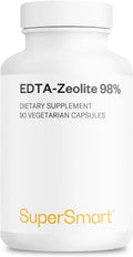Supersmart - EDTA Zeolite 98% (Advanced Formula) - with Milk Thistle & Parsley - High Potency Supplement | Made in USA | Non-GMO & Gluten Free - 90 Vegetarian Capsules