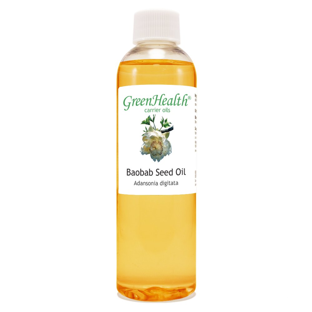 GreenHealth Baobab Seed Carrier Oil – 4 fl oz (118 ml) – 100% Pure Cold Pressed Oil