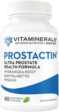 Vitaminerals® Prostactin | Prostate Support | Saw Palmetto 230mg | Pygeum | Lycopene | Pumpkin Seed & More | 60 Veggie Caps