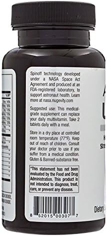AS 10® Life – Stress, Immune Support and Anti Aging Supplement - Multivitamin and Antioxidants Tablet, Resveratrol, Alpha Lipoic Acid, Lutein and Zeaxanthin, Co-Developed by NASA, 60 ct