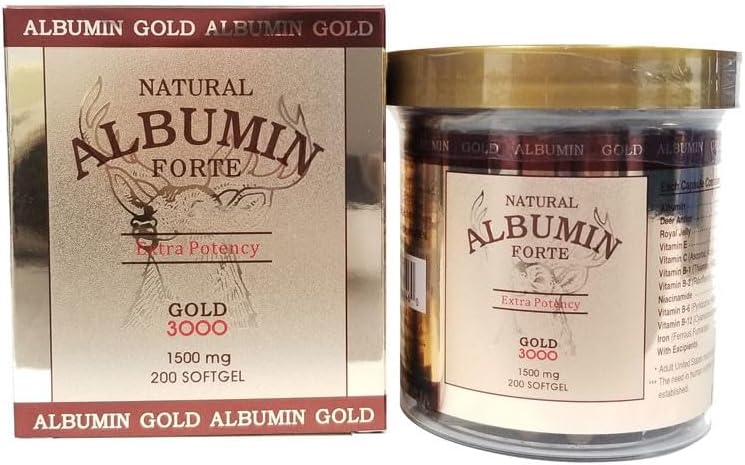 Natural Albumin Forte Deer Horn Royal Jelly - 1500mg/200 Softgel