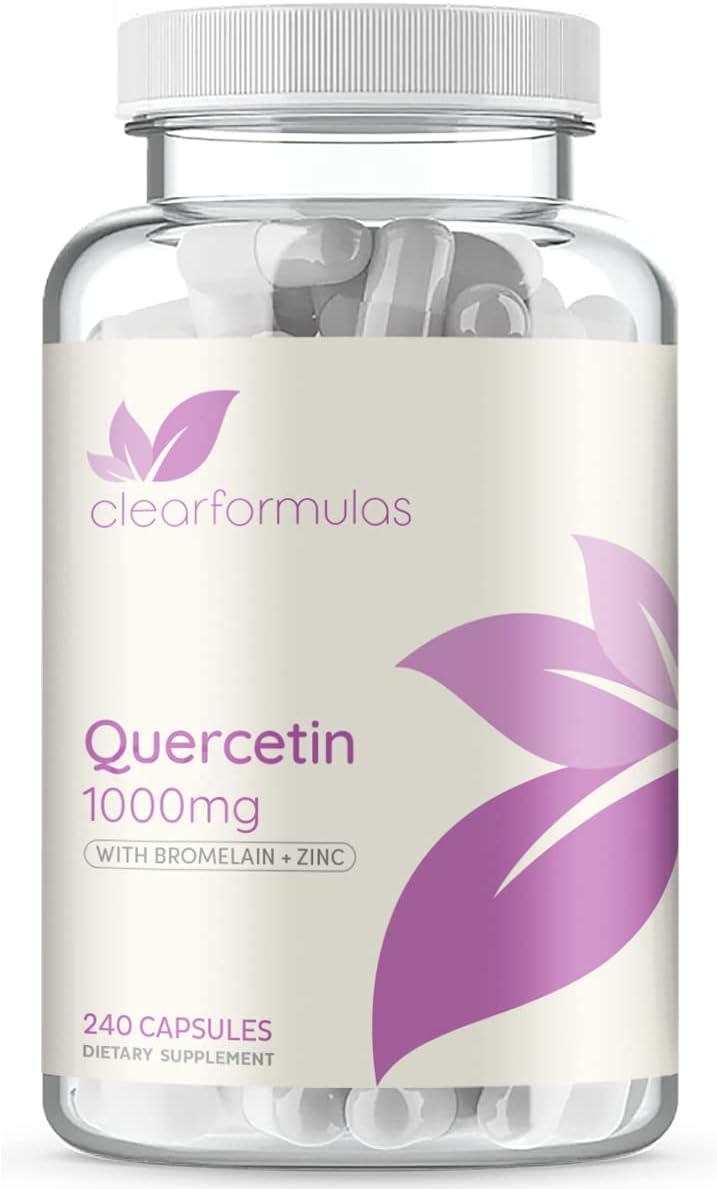 Advanced Zinc Quercetin with Bromelain Formula - Triple Immune Support Quercetin Complex for Daily and Seasonal Immune System Wellness Support - Made in a cGMP American Facility (120 Servings)