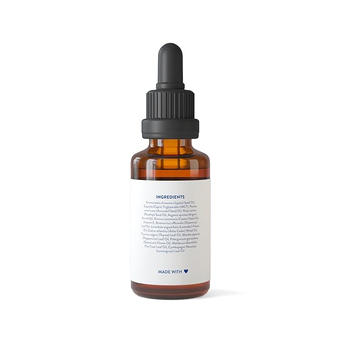 Routine Wellness Hair Treatment Serum for Thinning Hair - Plant-Based Rosemary, Tea Tree & Argan Oils Blend for Strength, Shine & Softer Hair - Clean Ingredients, All Hair Types - 30ml | Thickness, Men & Women