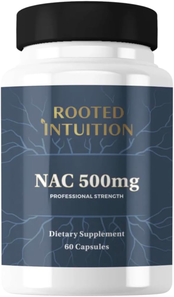 NAC 500 mg | Glutathione Precursor for Respiratory Detox & Immune Support | Non-GMO Gluten Free | 60 Capsules