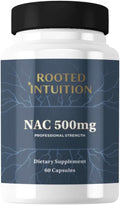 NAC 500 mg | Glutathione Precursor for Respiratory Detox & Immune Support | Non-GMO Gluten Free | 60 Capsules