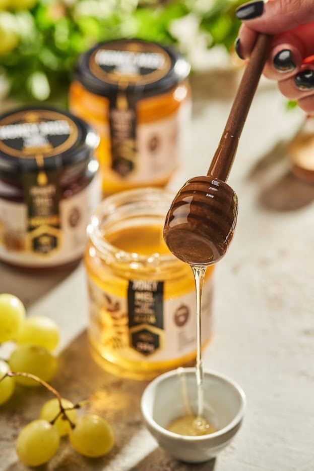 HONIGMA® Raw Linden Honey | Exquisite Taste | 100% Pure | Unpasteurized | Unfiltered | Partially crystallized | 250g/8.8oz