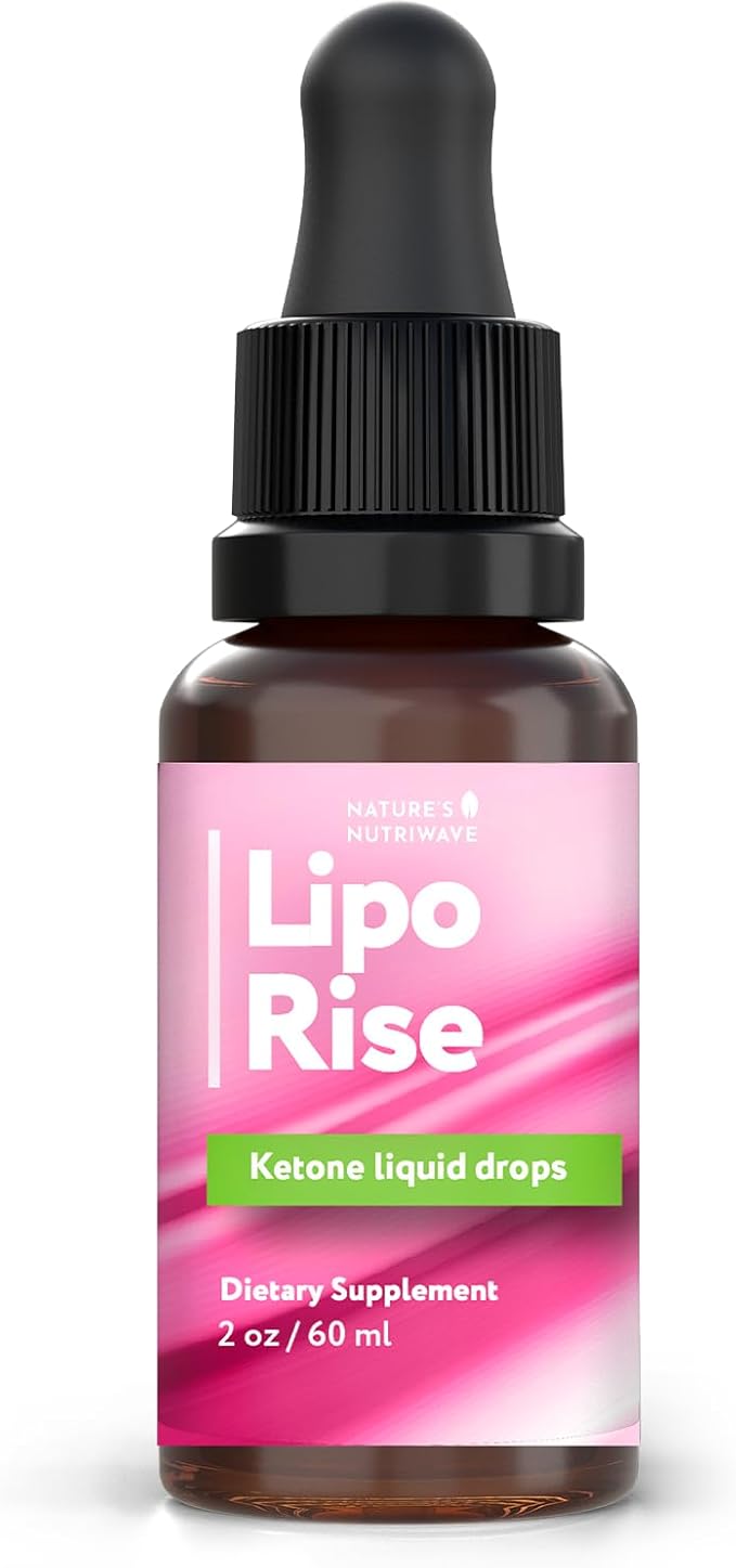 LipoRise Drops – Natural Liquid Supplement with 100% Plant-Based Ingredients, maca root, grape seed & citrus extracts | Non-GMO | GMP Certified | Made in USA | 60 mL, 60 Servings, 1 Month Supply