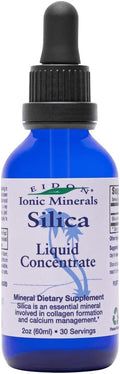 Eidon Ionic Minerals Liquid Silica Mineral Concentrate - Silica Supplement for Hair, Skin and Nails, Supports Collagen Production, Joint and Bone Health, Helps Manage Calcium - 2 oz
