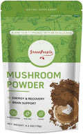 Mushroom Powder Mushroom Supplement - 10-in-1 Mushrooms Lions Mane Powder with Reishi/Cordyceps/Chaga/Turkey Tail/Maitake/Complex for Cognitive Function & Immune Support 78 Servings 2PCAKS