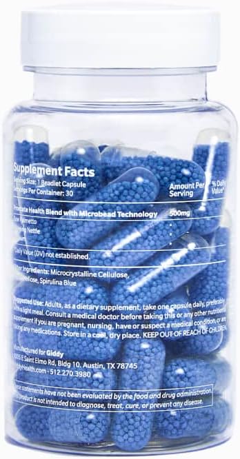 Giddy+Health Prostate Health Supplement with pygeum, Saw Palmetto, and stinging Nettle