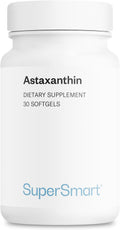 Supersmart - Astaxanthin 4 mg Per Day - Powerful Antioxidant Carotenoid | Non-GMO & Gluten Free - 30 softgels
