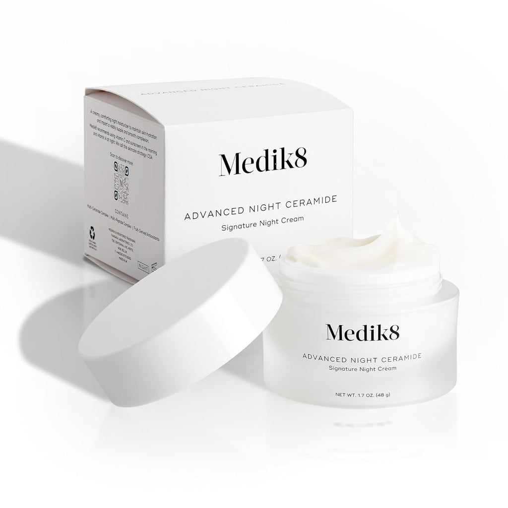 Medik8 Advanced Night Ceramide - Signature Anti Aging Night Cream for Face - Face Moisturizer with Skin Tightening Ceramides and Antioxidants - 1.7 oz
