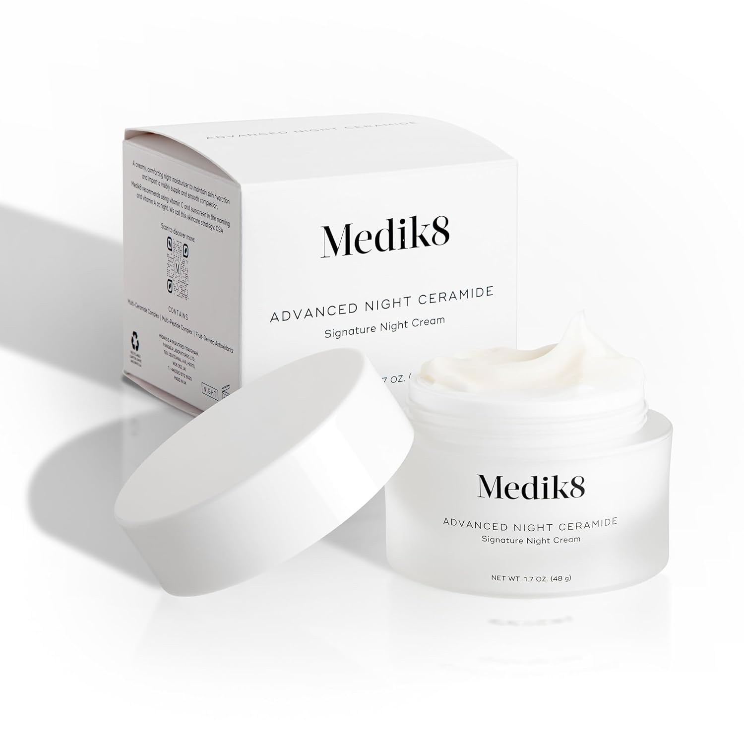 Medik8 Advanced Night Ceramide - Signature Anti Aging Night Cream for Face - Face Moisturizer with Skin Tightening Ceramides and Antioxidants - 1.7 oz