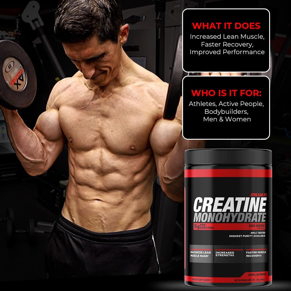 X-CREATINE Pure Micronized Creatine Monohydrate Powder - Supports Muscle Strength, Power, and Recovery - Gluten-Free, Non-GMO, Performance Enhancing Supplement (30 Servings)