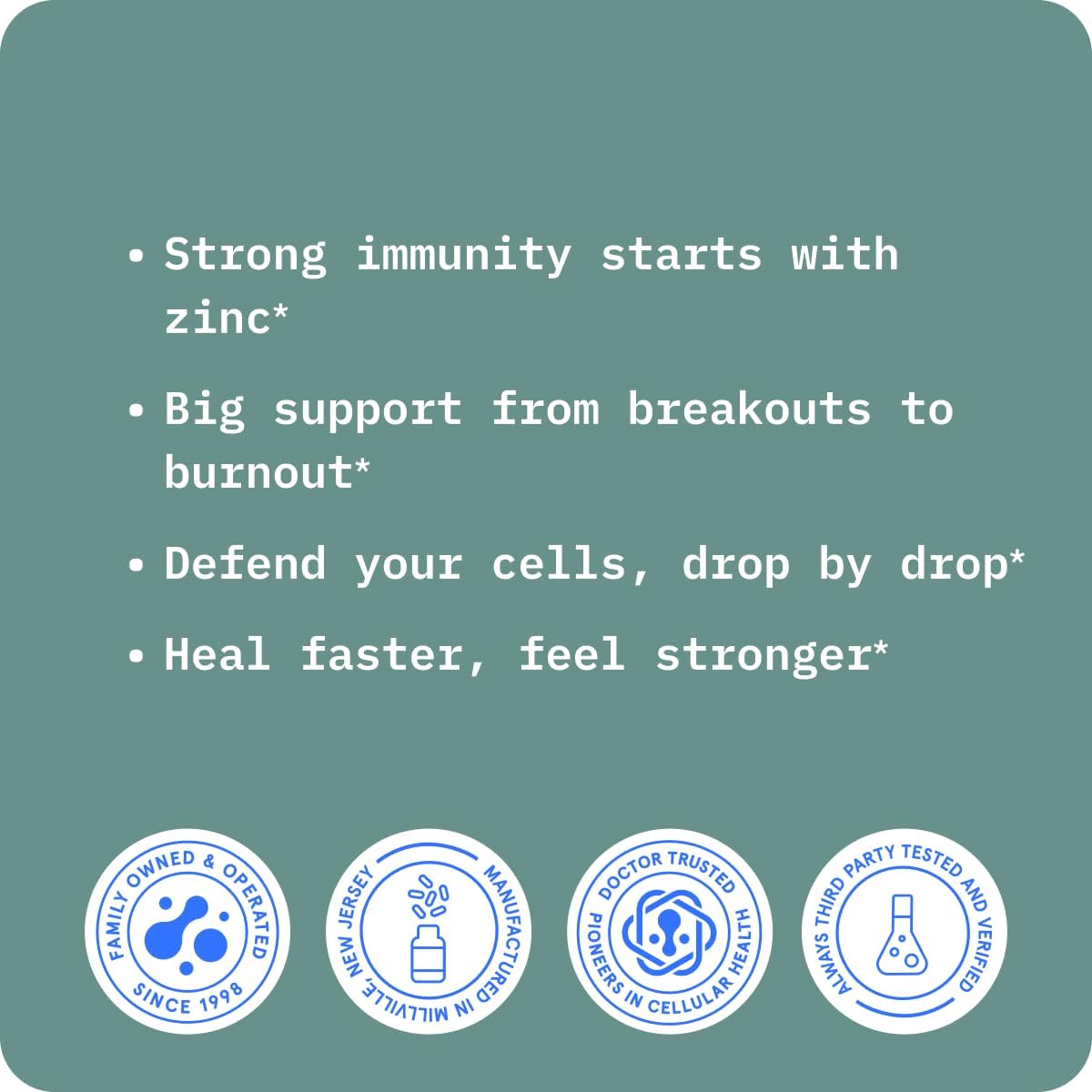 BodyBio Ionic Liquid Zinc Drops 2 oz | Immune Health & Cell Repair | Antioxidant | Ultimate Absorption | No Additives | Concentrated Liquid Zinc Supplement for Adults & Kids