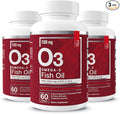 Essential Elements Omega-3 Fish Oil Supplement with EPA & DHA | Fatty Acids for Immune, Heart & Cognitive Support | 60 Softgels (3-Pack)
