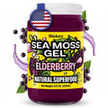 Biolore Sea Moss Gel – Elderberry, Made in USA, No Added Sugar, Rich in Vitamins & Minerals, Vegan Superfood, Seamoss Jam & Spread Gift (8 oz)
