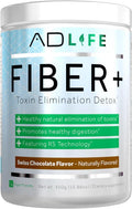 Project AD Fiber+ Fiber Supplement - Supports Gut Health and Digestive Regularity, Fiber is Great for Weight Loss, Detox, Vegan Friendly - Fiber Powder, 16.4 Oz (Chocolate)