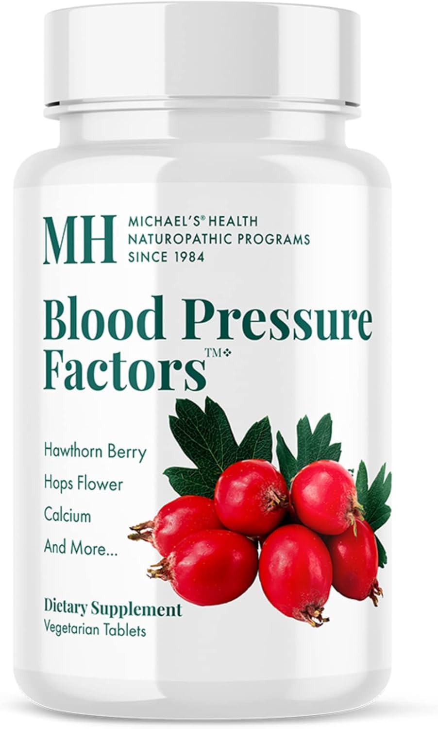 MICHAEL'S Health Naturopathic Programs Blood Pressure Factors - 90 Vegetarian Tablets - Provides Fluid Balance Support - Kosher - 30 Servings