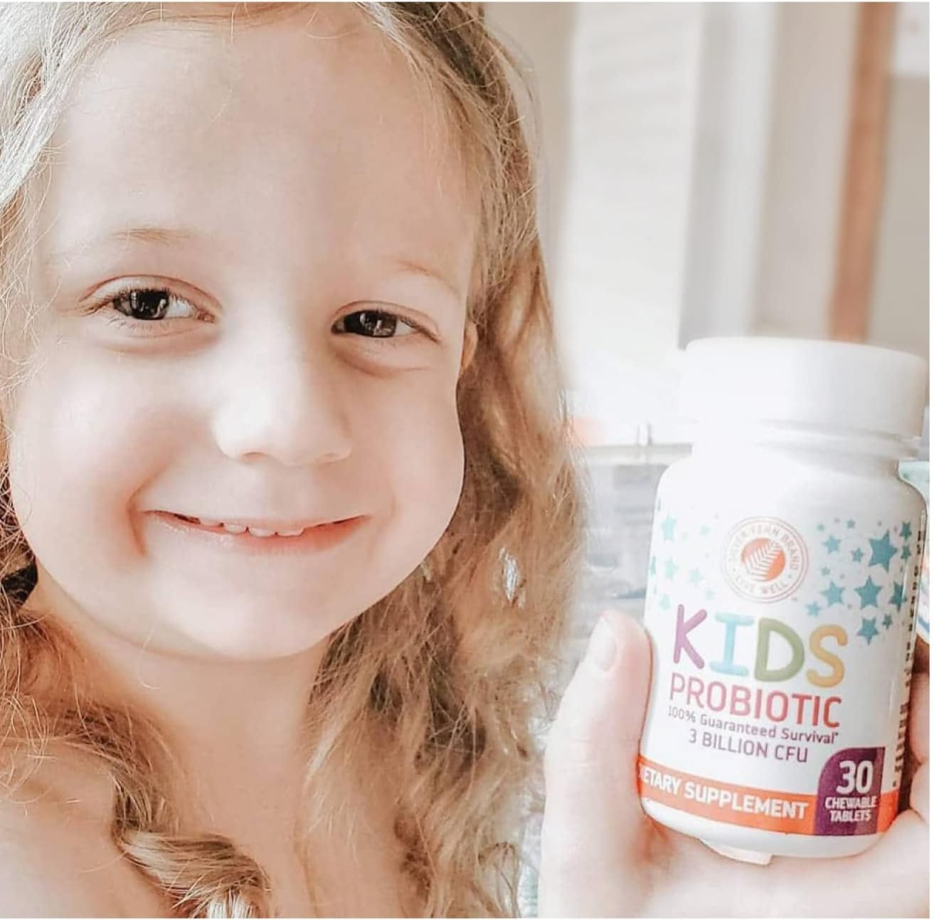Silver Fern Brand Kids Ultimate Probiotic - 4 Bottles - 30 Chewable Tablets Each - Sugar & Gluten Free - Children's Dietary Supplement - DNA & Survivability Verified - Digestive & Immune Support