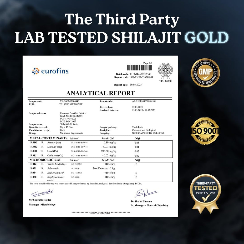 Mars Himalayan Shilajit Gold Resin Extracted from High-Altitude Himalayas | Supports Energy, Vitality & Wellness | 15g - Pack of 1