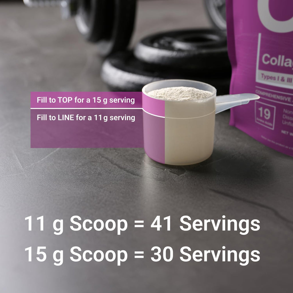 Essential Elements Hydrolyzed Collagen Powder - Joint, Skin, Hair, and Nail Support | Types I & III Peptides | Preservative-Free, Grass-Fed, Hormone-Free, Dissolves Easily (2-Pack)