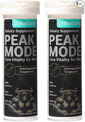 DrBioCare Peak Mode Core Vitality for Men 7-in-1 Effervescent Tablets | Tongkat Ali, Maca & L-Arginine，Ashwagandha, | Boost Stamina, Drive & Blood Flow for Good Performance | Berry Flavor 24 Tablets
