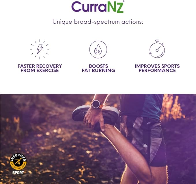 CURRANZ New Zealand Blackcurrant Extract Sports Nutrition Capsules | Muscle Recovery | Endurance Performance | Pre or Post Workout Supplement | Vegan & Caffeine Free (30 Capsules)